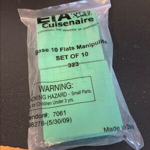 Cuisenaire Math Manipulative Base 10 Flats Set of 10 NEW